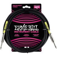 Ernie Ball P06048 10FT 3 m Düz Siyah Enstrüman Kablosu