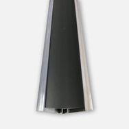 Ersin Siyah 60 cm İç Bükey Pvc Tezgah Süpürgeliği