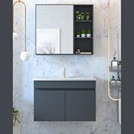 Ertekpa Galata 75 cm Antrasit Banyo Dolabı Takımı