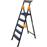 Ertekpa Mensa Plus 4+1 Basamaklı Metal Siyah Merdiven