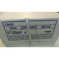 Eser Kantar Fişi 2 Kopya 11 x 24 cm 1000 Adet Sürekli Form Bilgisayar Kağıdı