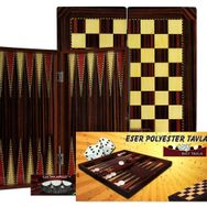 Eser Orta Boy Polyester Tavla Takımı
