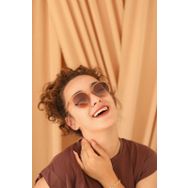 Esrada 2018 05M 52-118-140 Açık Kahverengi Kahve Cam Unisex Güneş Gözlüğü