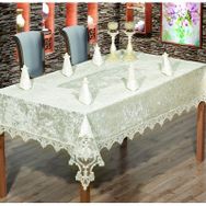 Essen Home 160x220 cm Rozalina Pudra Lüks İpek Kadife Masa Örtüsü