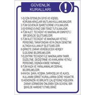 Este Uyarı Levhaları Güvenlik Talimatı 25x35 cm Uyarı Levhası