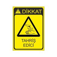 Este Uyarı Levhaları Tahriş Edici 25x35 cm Uyarı Levhası