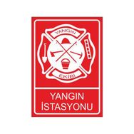 Este Uyarı Levhaları Yangın İstasyonu 25x35 cm Uyarı Levhası
