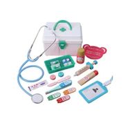 Eternal Yeşil 17 Adet Takım Ahşap Pretend Oyna Doktor Tıbbi Kiti Araçları Eğitici Çocuk Oyuncak