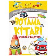 Etkinliklerle Boyama Kitabı İngilizce Taşıtlar - Emrecan Zengin