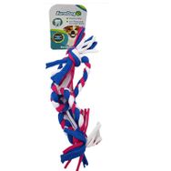 Euro Dog 2 Halka Beyaz Kırmızı Mavi 35 cm Köpek Diş Kaşıma İpi