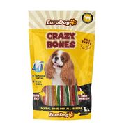 Euro Dog 20 Adet Crazy Bone Munchy Burgu Çubuk Köpek Kemik Ödül Maması