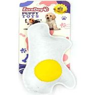 Euro Dog Beyaz Sarı Puppy Toys Peluş Yumurta Yavru Köpek Oyuncağı