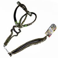 Euro Dog Kamuflaj 25 mm 120 cm Köpek Uzatma Tasması ve Göğüs Tasması Takımı