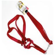 Euro Dog Kırmızı 15 mm 120 cm Köpek Tasması + Göğüs Tasması Takımı