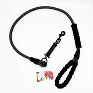 Euro Dog Reflektörlü Siyah 14 mm 120 cm Köpek Uzatma Tasması