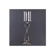 Euro Flora 16x73 cm Metal Ayaklı Cam Mumluk