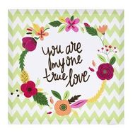 Euro Flora Dekoratif True Love 40x40 cm Kanvas Tablo