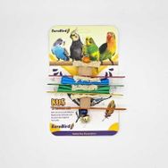 EuroBird Zilli 2 Küp 4 Tahta 2 Keçe Kuş Oyuncağı