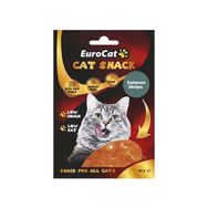 Eurocat 50 gr Tahılsız Şehersiz Kurutulmuş Et Cat Somon Strips Flakes Kedi Ödülü