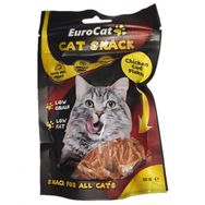 Eurocat 50 gr Tahılsız Şekersiz Kurutulmuş Et Cat Chicken Cod Flakes Kedi Ödülü