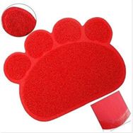 Eurocat 60x45 cm Kırmızı Kedi Tuvaleti Önü Paspası