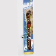 Eurocat Kahverengi 10 mm 28 cm Çapa Desenli Kedi Boyun Tasması