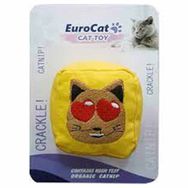 Eurocat Kedi Suratlı Küp 6 cm Kedi Oyuncağı