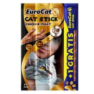 Eurocat Tavuklu 20 gr 4'lü Kedi Ödül Çubuğu