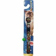 Eurocat Yeşil Çiçek Desenli Çıngıraklı Kedi Boyun Tasması