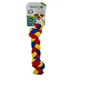 Eurodog 15 cm Sarı-Mavi-Kırmızı Çift Düğümlü Diş İpi Köpek Oyuncağı