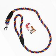 Eurodog 18 mm x 120 cm Sarı Kırmızı Mavi Köpek Uzatma