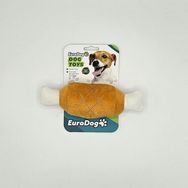 Eurodog 19x6 cm Kahverengi Peluş Etli Kemik Köpek Oyuncağı