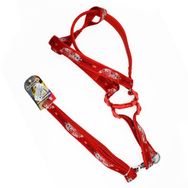 Eurodog 25 mm 120 cm Kırmızı Köpek Uzatma + Göğüs Tasması