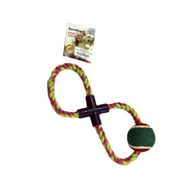 Eurodog 28 cm Pembe-Yeşil Tenis Toplu Diş İpi