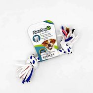 Eurodog İki Düğüm Kalın Mavi Beyaz 15 cm Diş İpi