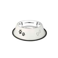 Eurodog Pati Kemik Desenli Metal 16 oz 15.5 cm Köpek Mama Su Kabı