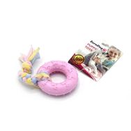 EuroDog Puppy Pembe 16 cm Ufak Halka Diş Kaşıma Köpek Oyuncağı