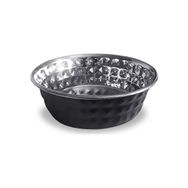 Eurogold Kedi ve Köpek İşlemeli Çelik 11 cm Mama Su Kabı