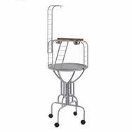 Eurogold Siyah Dövme 61x60x120 cm Papağan Sehpası
