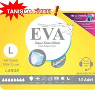 EVA Multiform Seviye 2 1200 ml Emicilik Large 100-135 cm 14'lü Ayakta Hasta Külot Bezi