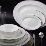 Evaliza Classic Platin 60 Parça 12 Kişilik Yemek Takımı