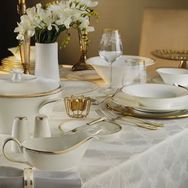 Evaliza Coupe Paisley Gold 101 Parça Yemek Takımı