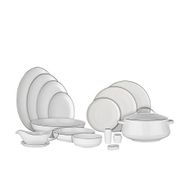 Evaliza Hanedan Platin 101 Parça 12 Kişilik Yemek Takımı