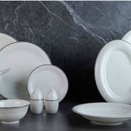 Evaliza Serenity Platin 85 Parça 12 Kişilik Yemek Takımı