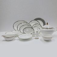 Evaliza Versailles Platin 101 Parça 12 Kişilik Yemek Takımı