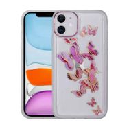 Evastore Apple iPhone 11 Figürlü Desenli Işıltılı Sert Sos Kapak Kılıf