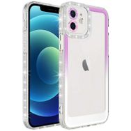 Evastore Apple iPhone 11 Simli ve Renk Geçiş Tasarımlı Lens Korumalı Park Kapak Kılıf