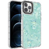 Evastore Apple iPhone 12 Pro Kamera Korumalı Renkli Desenli Sert Silikon Korn Kapak Kılıf
