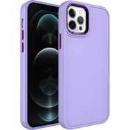 Evastore Apple iPhone 12 Pro Max Metal Çerçeve ve Buton Tasarımlı Sert Botox Kapak Kılıf