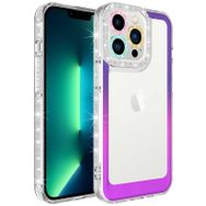 Evastore Apple iPhone 12 Pro Max Simli ve Renk Geçiş Tasarımlı Lens Korumalı Park Kapak Kılıf
